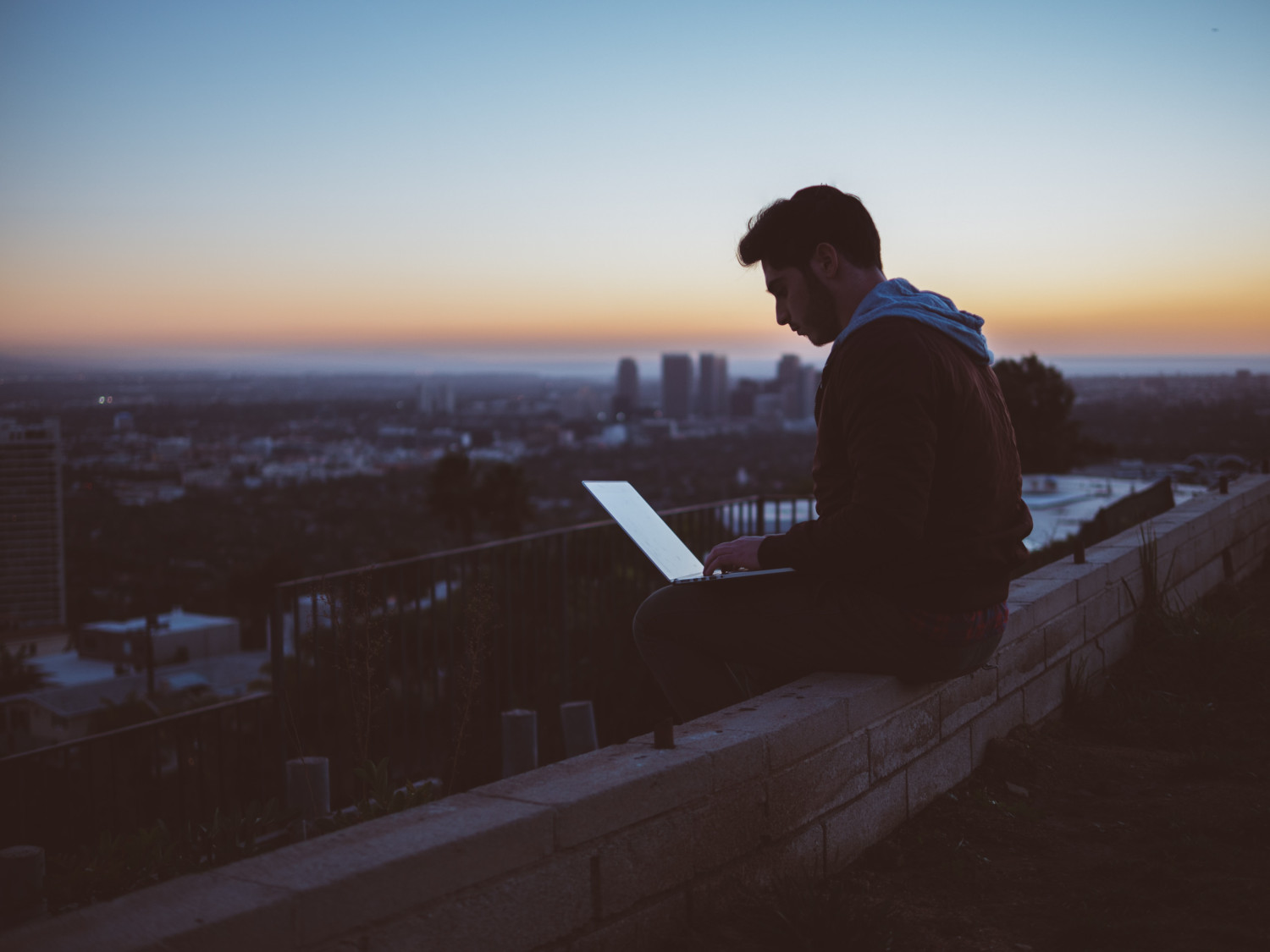 Person using laptop